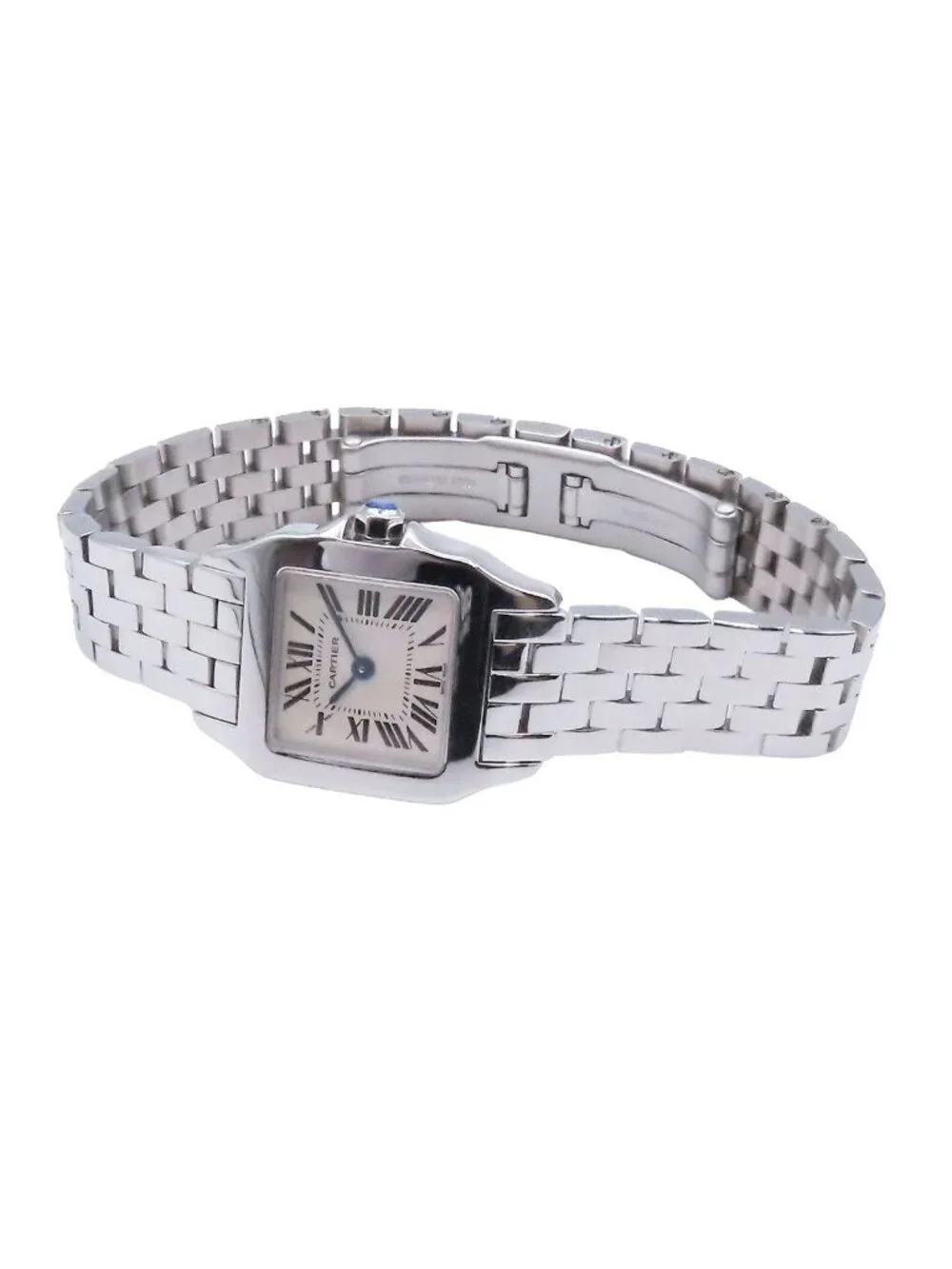 Cartier Santos Demoiselle Ivory Stainless Steel Watch Quartz